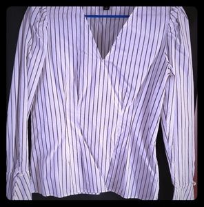 Ann Taylor Peplum Sleeve Blouse